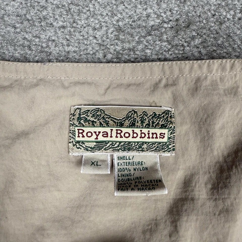 Chaleco Royal Robbins Para Hombres XL Beige Utilidad Fotografía Caqui Safari Viaje Pájaro Foto 4 de 4