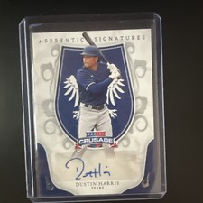 2024 Panini Crusade- Dustin Harris (RC) Apprentice Signatures #AS-DHS RANGERS