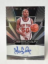 2019-20 Panini Obsidian Matrix Autographs GREG ANTHONY Auto #MA-GAN /25 KNICKS