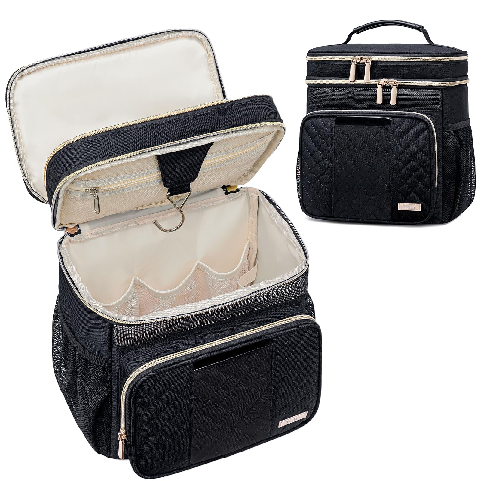 Large Water-Resistant Toiletry Bag for Travel - Portable Shower Organizer for Women & Men