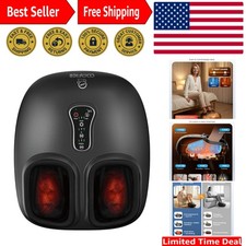 FSA Eligible Shiatsu Foot Massager with Heat and Compression for Neuropathy Pain
