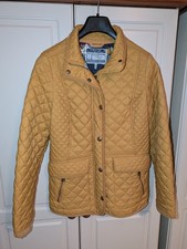 Joules Ladies Quilted Newdale Jacket Size 12 Caramel Colour Excellent Condition