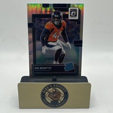 Nik Bonitto 2022 Panini Optic Rated Rookie Silver Holo Prizm Card #270 Broncos