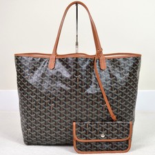 Goyard Saint Louis GM Brown Goyardine Canvas ...