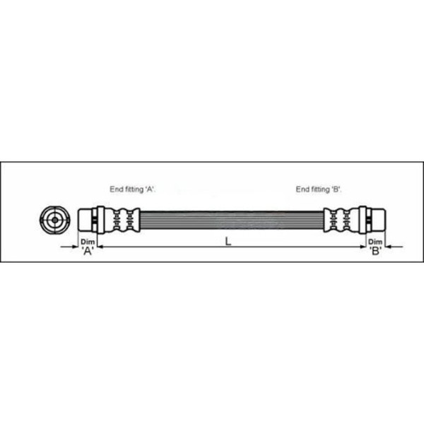 Metzger 4114000 Bremsschlauch FüR VW Corrado Passat 3A2 35I 3B2 3A5 53I-image
