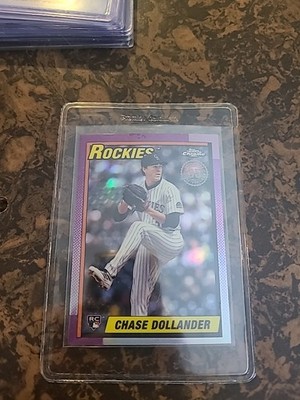 2025 Topps Chrome Update Chase Dollander Rookie Insert #90CU-16 Rockies