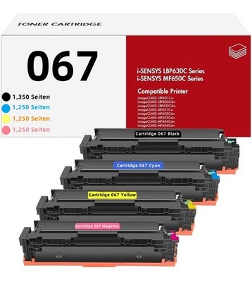4XXL 067 Toner Compatible with Canon i-SENSYS LBP631Cw LBP633Cdw MF651Cw