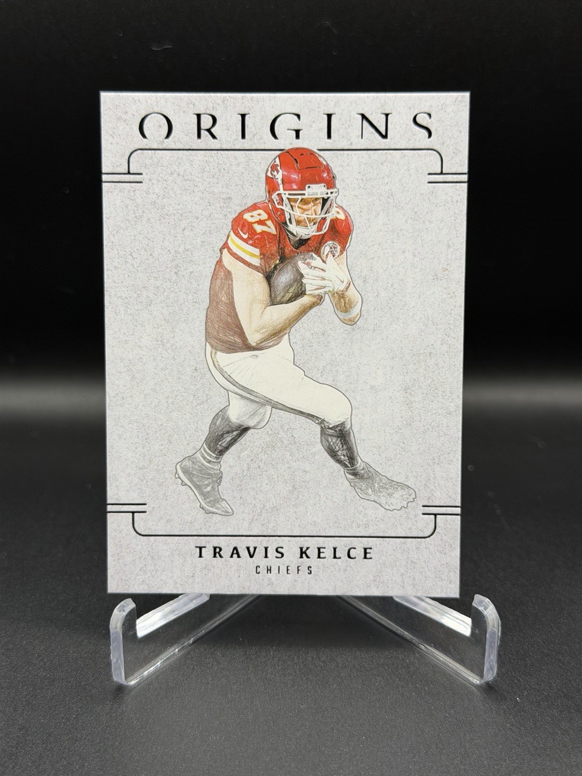 2025 Origins Travis Kelce Blank Slate Case Hit SSP #1 Chiefs