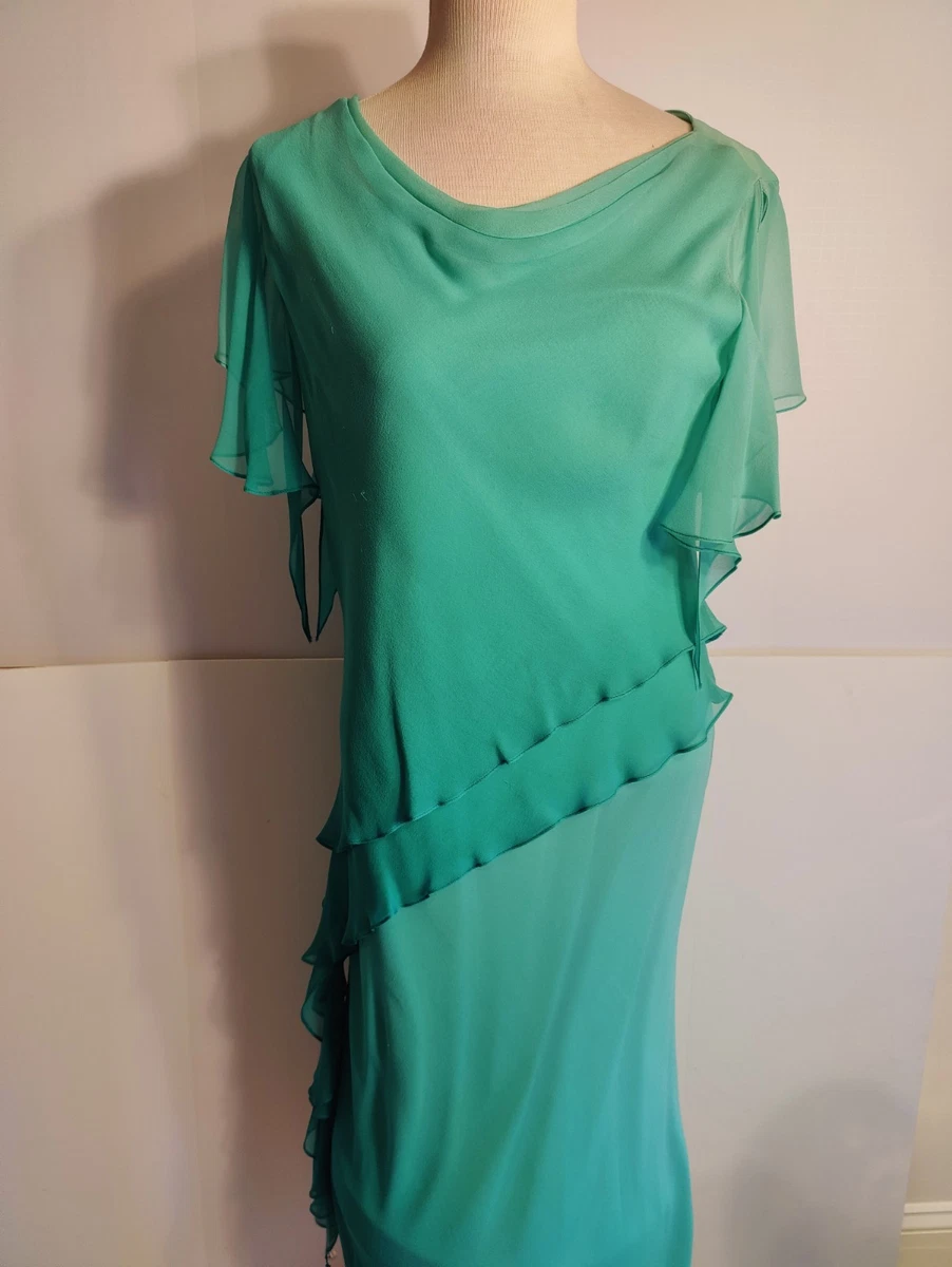 ebay emerald green dress Emerald Green Strapless Puffy Midi Tulle Dress