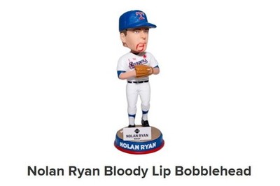 Texas Rangers Nolan Ryan Bloody Lip Bobblehead Presale 9/17  FAST Ship on 9/18