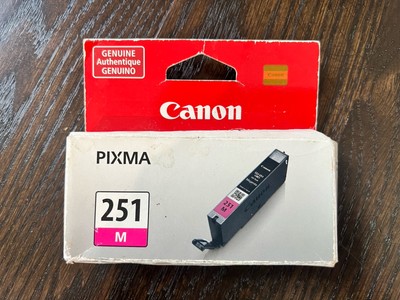 Canon CLI-251M Genuine Ink Tank - Magenta New 251 6515B001 For Pixma Printers