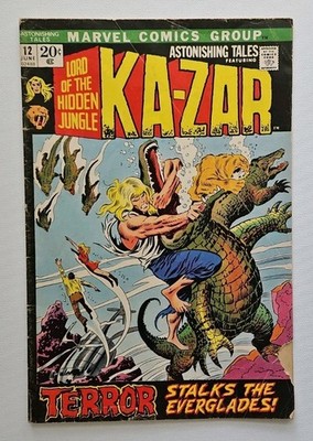 Astonishing Tales #12 Marvel Featuring KA-ZAR , Man-Thing app 1972 G/VG 3.0