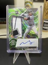 2022 Spectra Prizm ROMY GONZALEZ RELIC RPA Jersey Card #/25 Rookie Auto RC