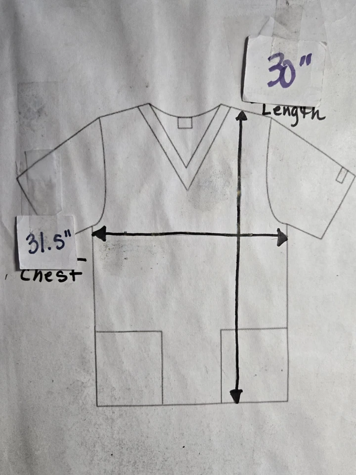 UA Scrubs Scrub Jacket size 3XL-Navy Snap Up-Chest 31.5"/L 30" - Image 4 of 4