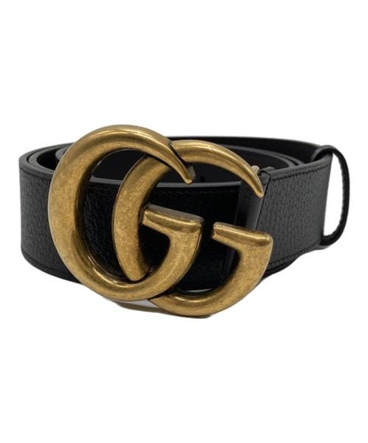 GUCCI                    GG Marmont leather belt Dark Brown 406831
