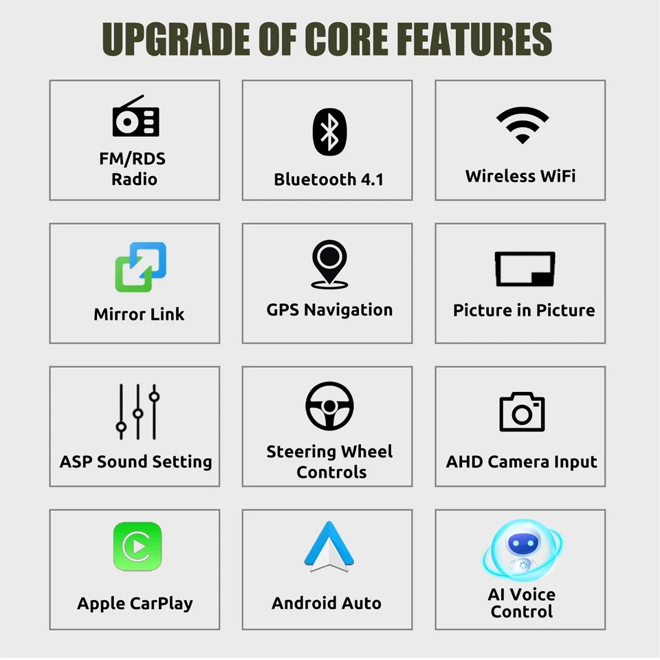 DAB+ Camera CarPlay Autoradio Android 14 Per VW GOLF 5 6 Passat Polo GPS Navi BT - Immagine 3 di 4