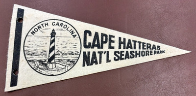 VINTAGE 1950s CAPE HATTERAS SEASHORE PARK NORTH CAROLINA LIGHTHOUSE vintage-1950s-cape-hatteras-seashore-park-north-carolina-lighthouse