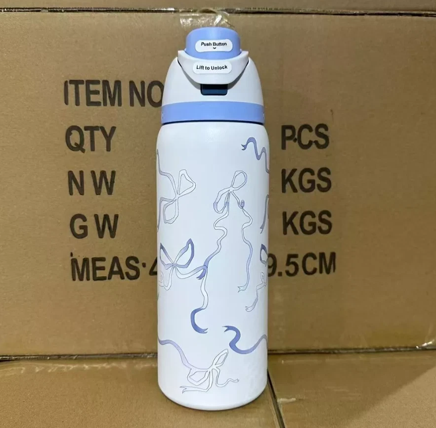 32 Oz Owala Urban Outfitters Exclusive Tied And Ture Freesip Blue Bow Bottle Con Ofertas En