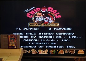 Disney's Chip 'N Dale: Rescue Rangers (NES 1990) w/ Nintendo Sleeve Retro Gaming