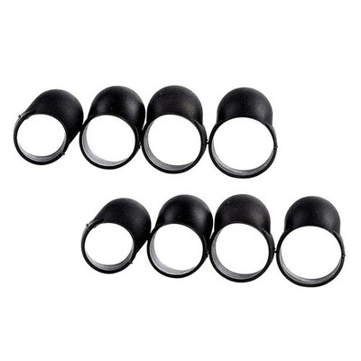 8x Tongue Drum Finger Picks Black Finger Sleeves Handpan Percussion Accs