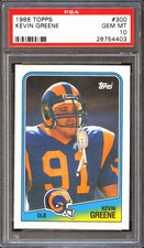 Kevin Greene 1988 Topps Rookie RC Los Angeles Rams #300 PSA 10