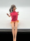 VINTAGE 1960's Dark Brunette Talking Barbie Doll MUTE w/ CUT HAIR Bendable Legs
