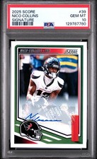 2025 PANINI SCORE SIG #39 NICO COLLINS PSA 10