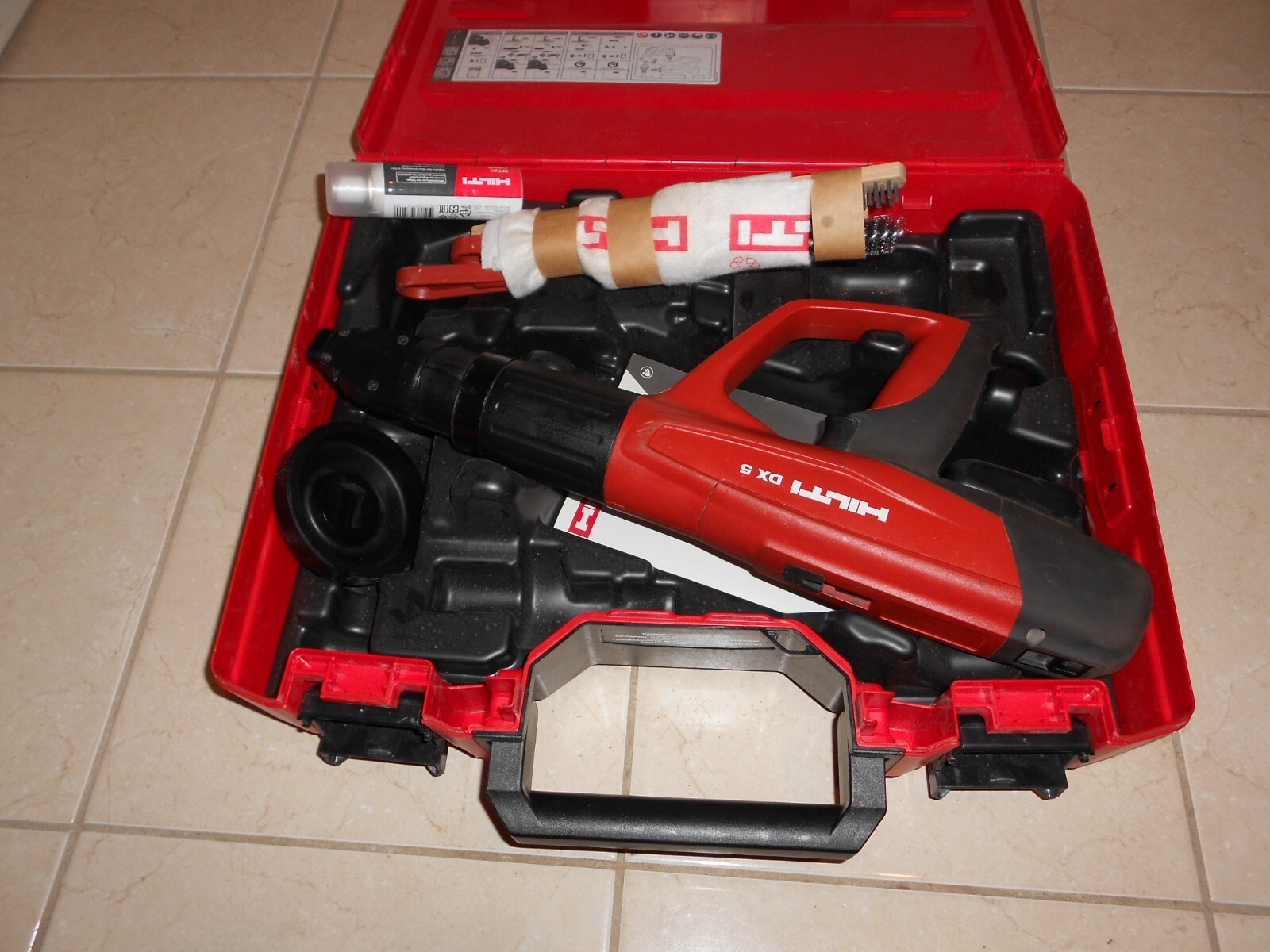 HILTI DX 5 POWDER ACTUATED NAIL GUN WITH F8 NOSE eBay