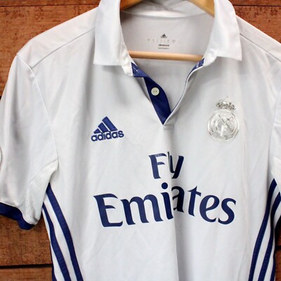 Adidas X Real Madrid Jersey Unisex White Short Sleeve Silver Patch