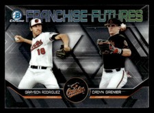 2018 Bowman Draft Grayson Rodriguez / Cadyn Grenier Franchise Futures card