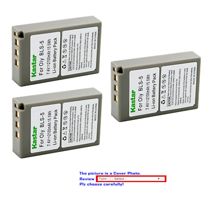 Kastar Replacement Battery Pack for Olympus BLS-5 & Olympus E-PL5 EPL5 Camera