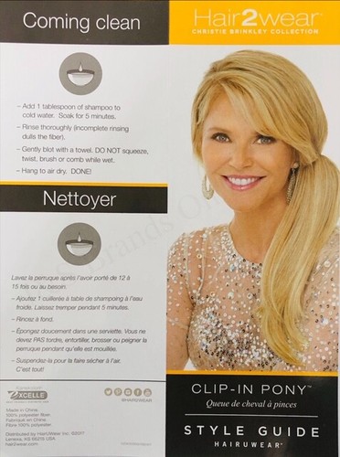 2 x Clip In Pony Tail Hair Extensions Natural Human Straight Blonde, Brown, Red - Picture 2 of 9