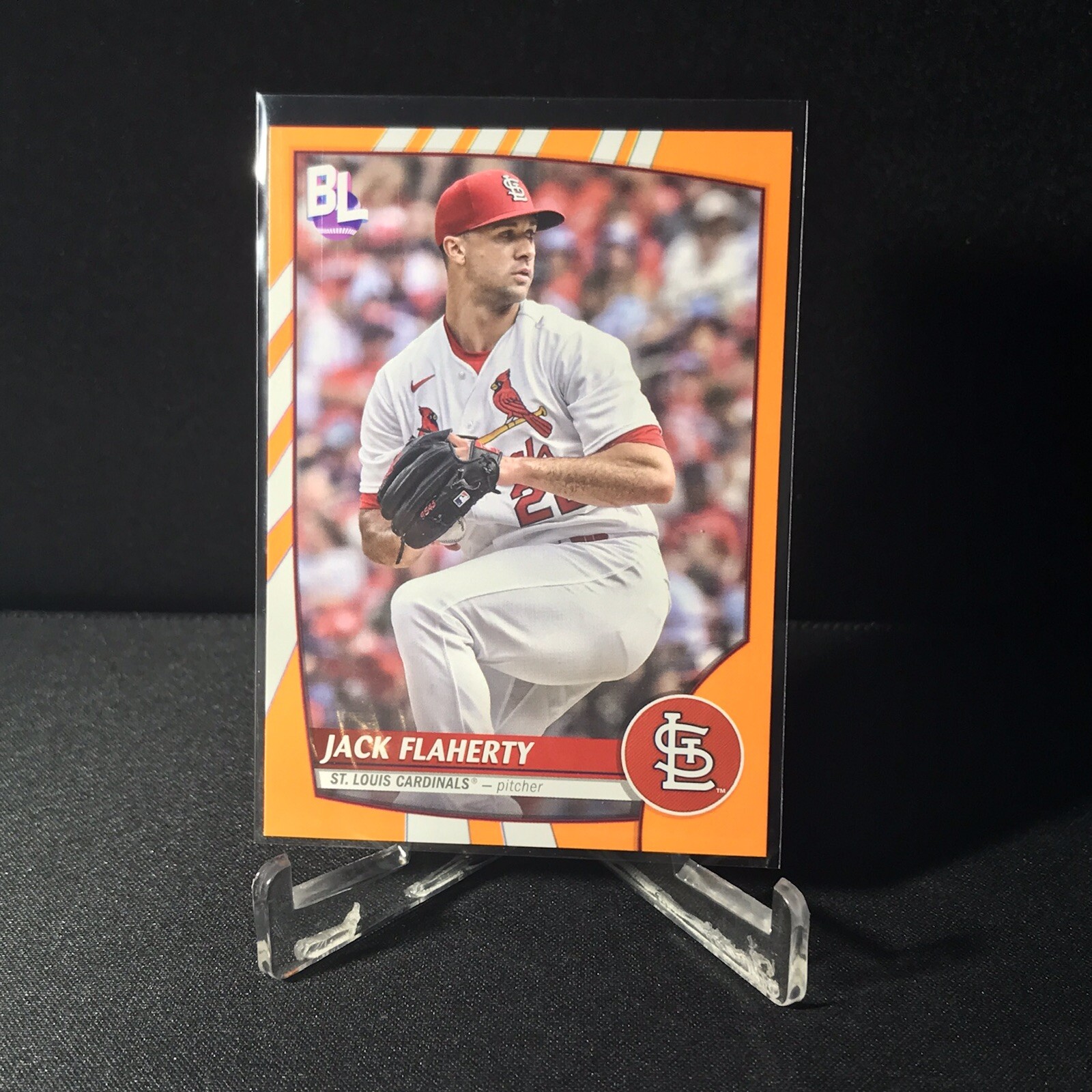 Jack Flaherty 2023 Topps Big League Electric Orange Parallel #75 Cardinals