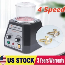 Mini Polishing Polish Machine Magnetic Tumbler 100mm Jewelry Polisher Diamond US