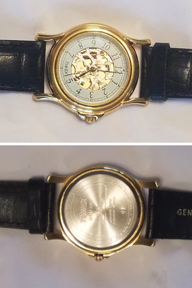 Timex skeleton watch cheap