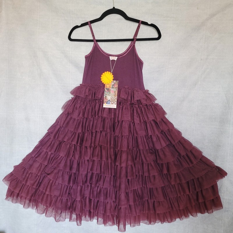 Masala Kids Beaded Fancy Plum Dress Size 10 years NEW, Handcrafted