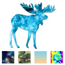 Moose - Vinyl Decal Sticker - Multiple Patterns  Sizes - ebn462
