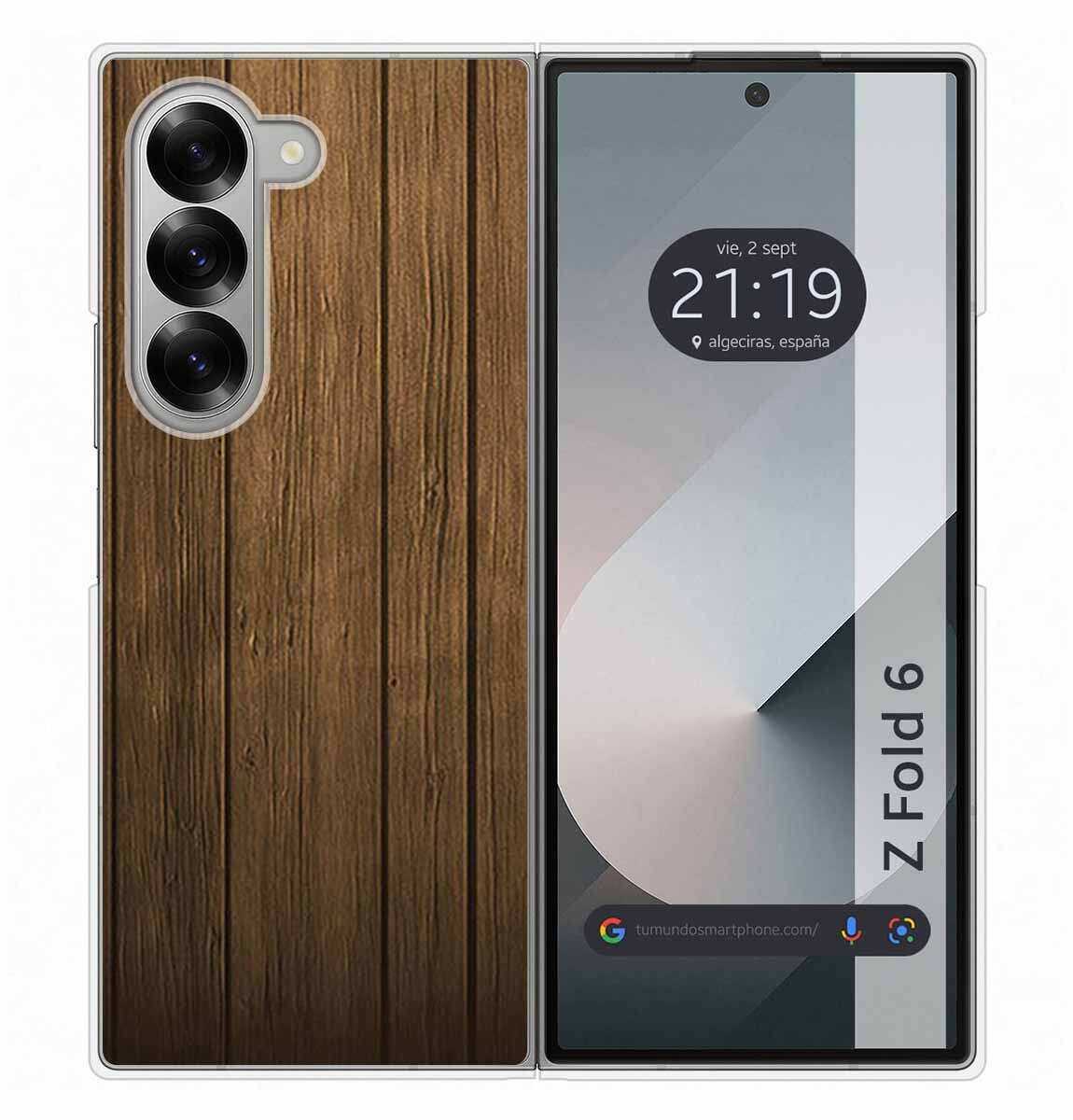 Custodia Rigida Per Samsung Galaxy Z Fold 6 5G Design Legno Disegni