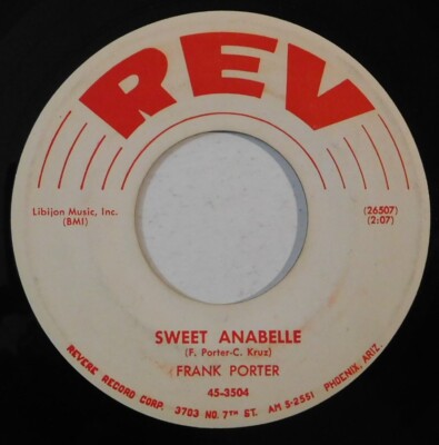 slapback teen ballad FRANK PORTER Sweet Anabelle REV VG+ HEAR ring the wedding b