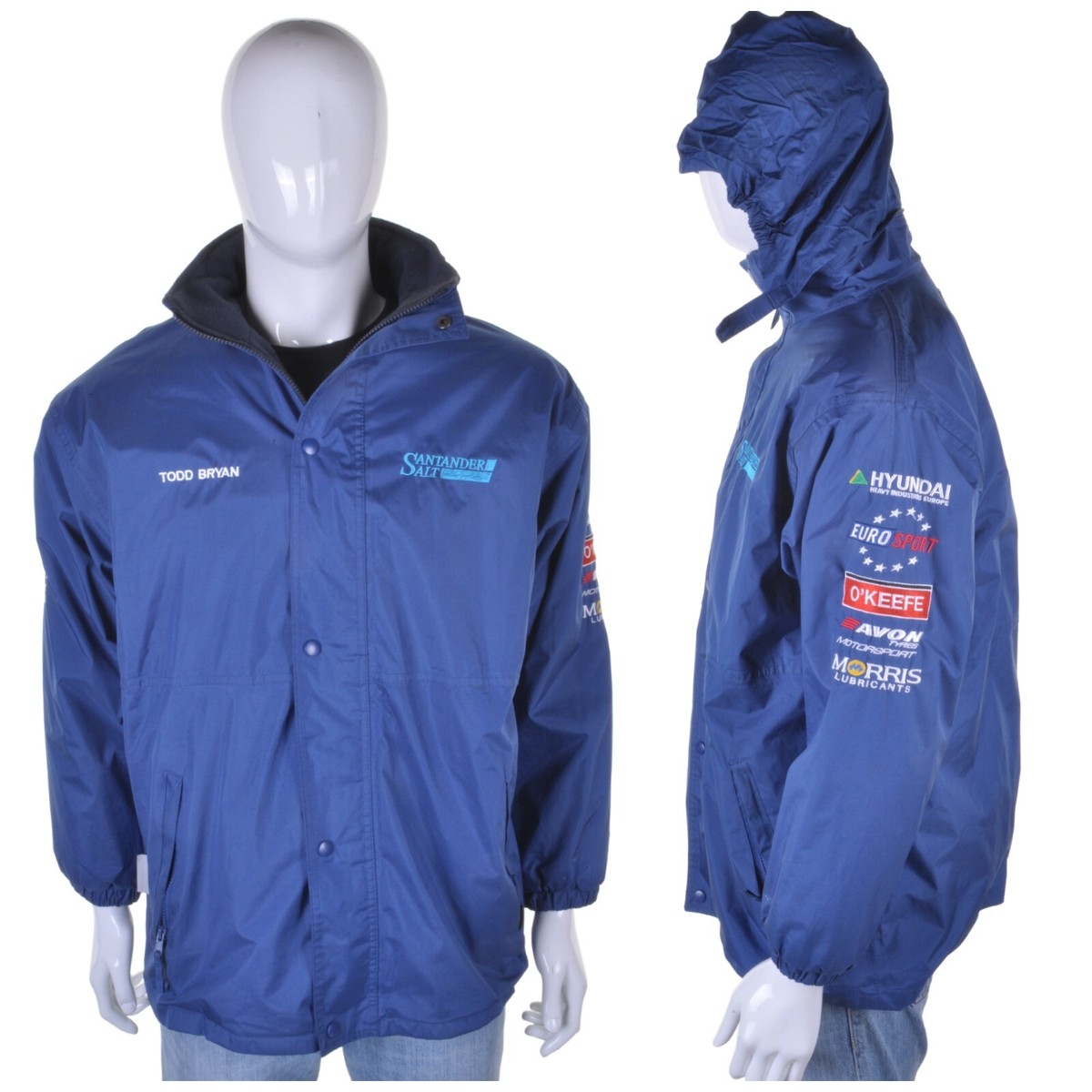 VINTAGE Reversible Fleece Motorsport Jacket M Racing Racer VINTAGE Reversible Fleece Motorsport Jacket M Racing Racer