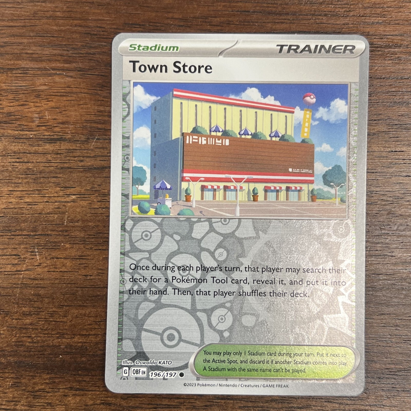Obsidian Flames - Town Store 196/197 - Reverse Holo - Pokemon Card