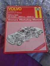 HAYNES VOLVO 260 SERIES  V6 MANUAL HARD BACK /CLEAN THUMB OIL FREE /1975 / 1985
