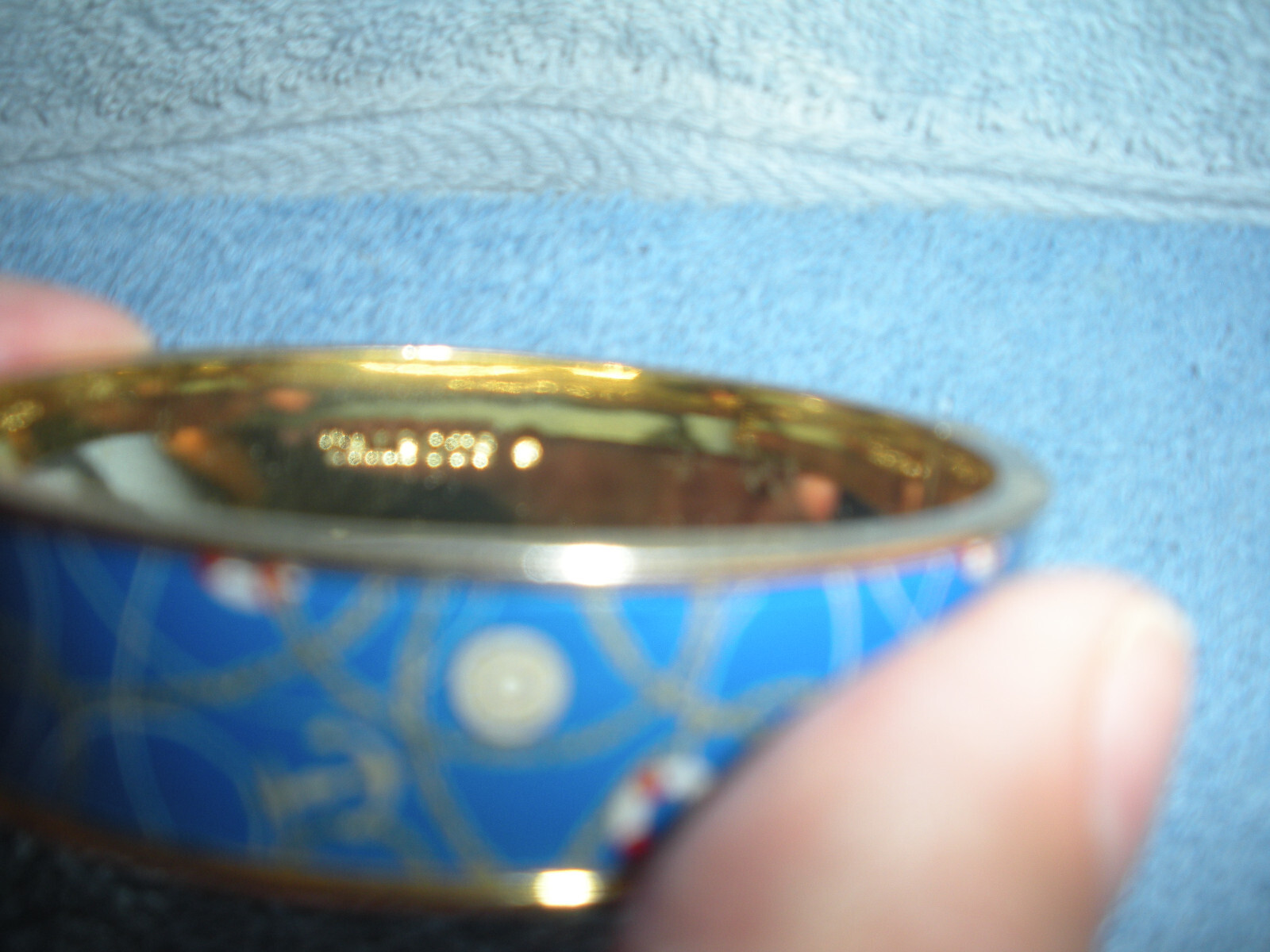 TALBOTS NAUTICAL HINGED BANGLE BRACELET - image 5