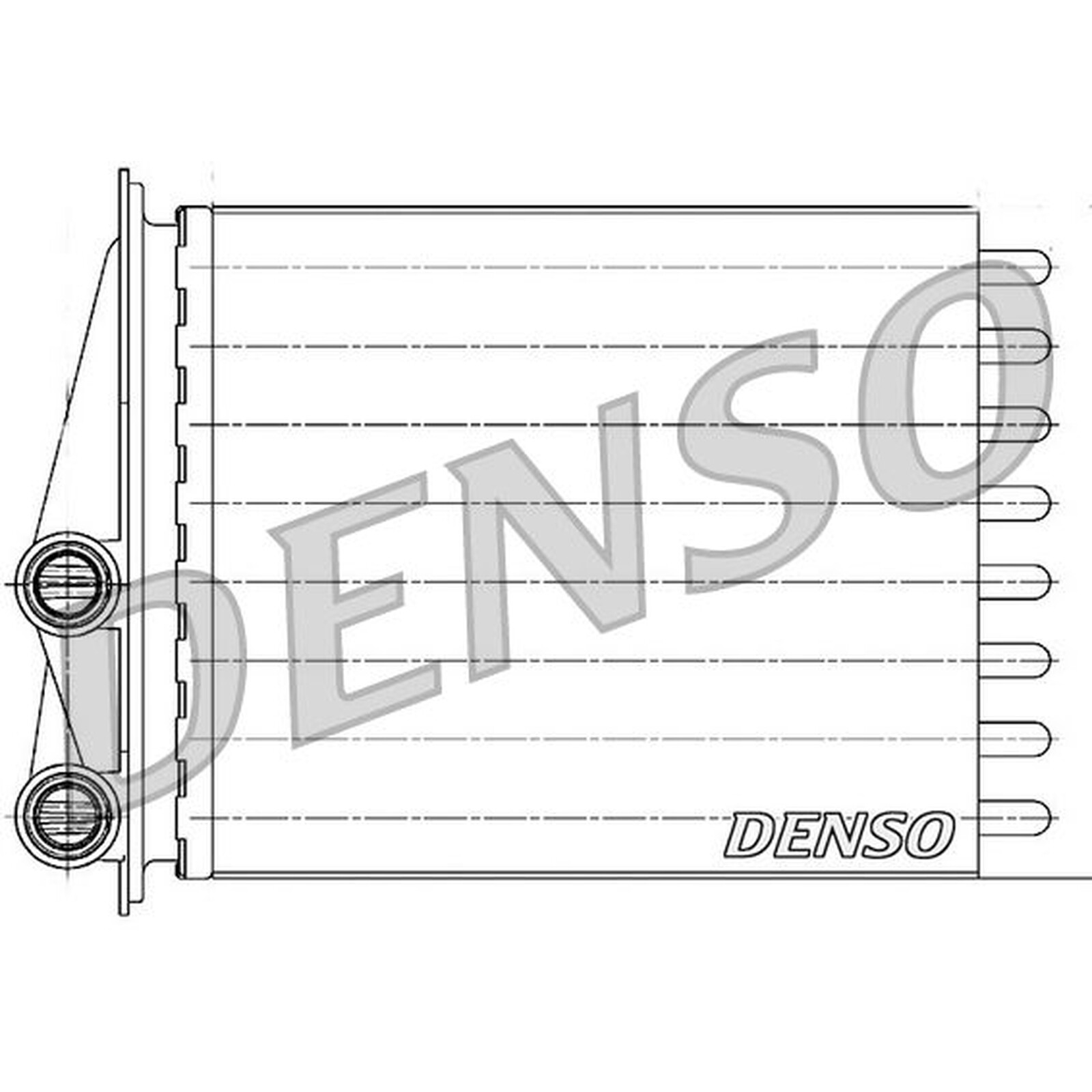 DENSO Heater Core Element - DRR23020 - Interior Heating - Genuine OE Part