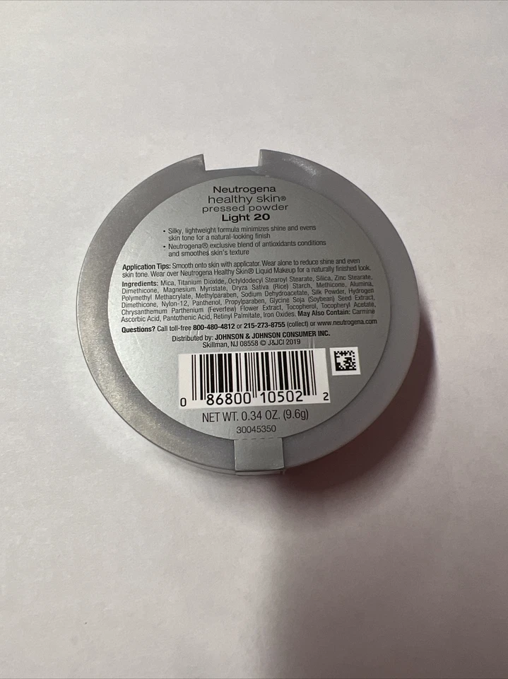 Neutrogena Healthy Skin Pressed Powder (0.34oz / 9.9g) LIGHT #20. Sealed - Image 2 of 2