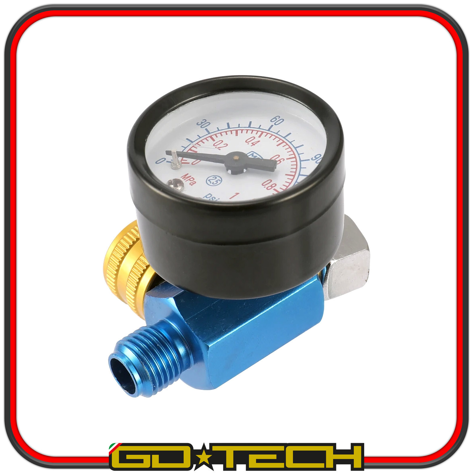 Mini Regolatore Pressione CO2 Per Acqua Gassata - Valvola Regolabile PSI, Adattatore EU/USA