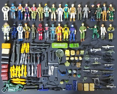 G.I. Joe Collection- Large Lot- Figures- Weapons- Vintage