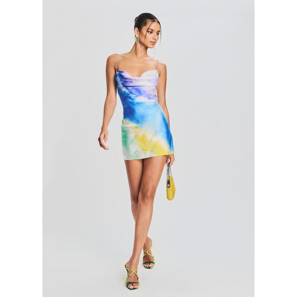RETROFETE Rylynn silk Mini Dress watercolor Wave L