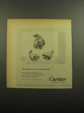 1960 Cartier Jewelry Ad - New leaves for springtime