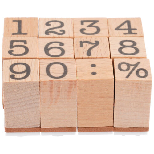 Holzstempel Nummernmuster für Planer & Notizbuch - DIY - Bild 1 von 20